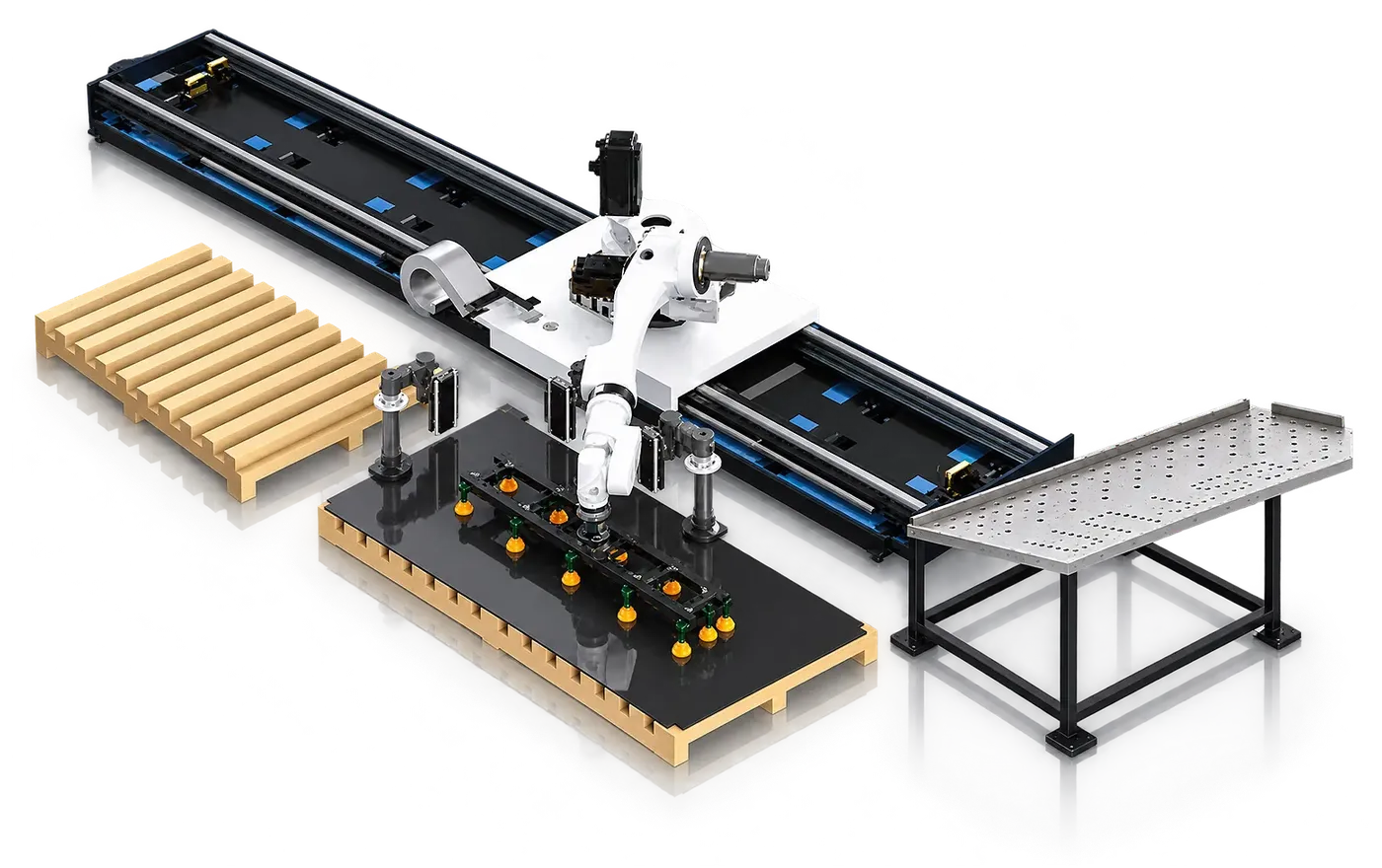 Robotik büküm hücresi yerleşimi