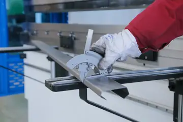 Bükülen parçanın açı ölçümü